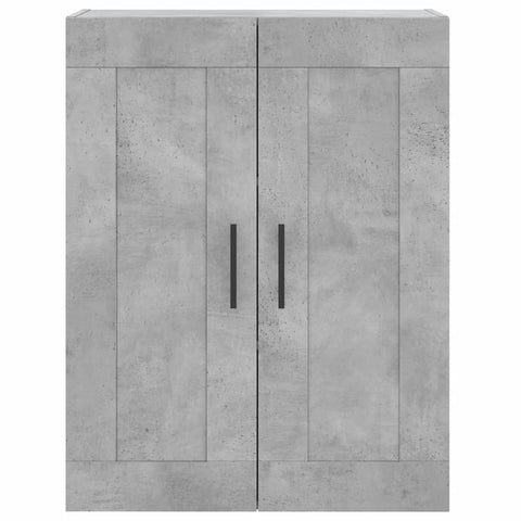 vidaXL Wandschrank Betongrau 69,5x34x90 cm Holzwerkstoff