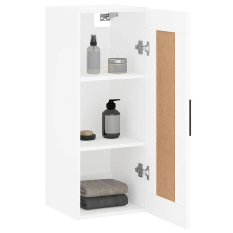 vidaXL Wandschrank Weiß 34,5x34x90 cm Holzwerkstoff