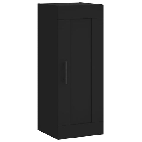 vidaXL Wandschrank Schwarz 34,5x34x90 cm Holzwerkstoff