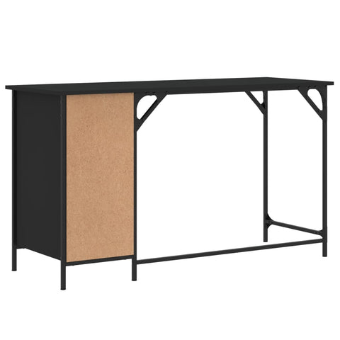 vidaXL Computertisch Schwarz 131x48x75 cm Holzwerkstoff