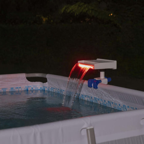 Bestway LED-Wasserfall für Pools Flowclear Beruhigend