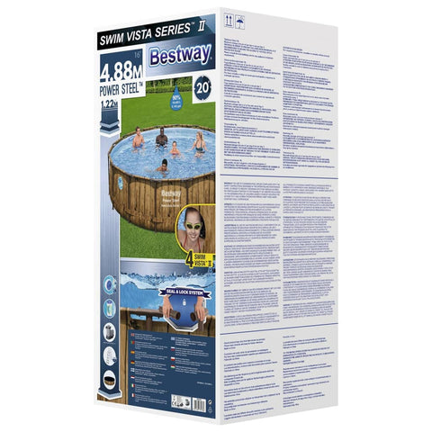 Bestway Power Steel Swimmingpool Set 488x122 cm