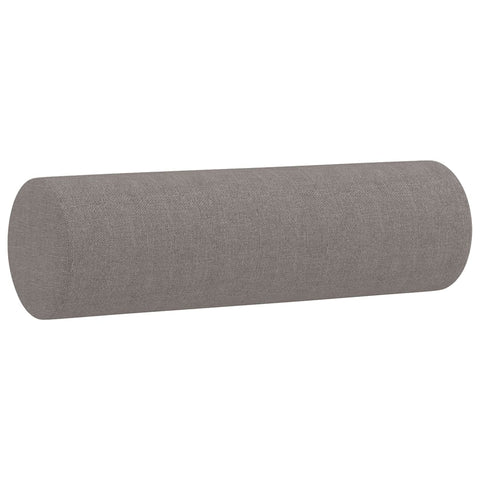 2-Sitzer-Sofa mit Zierkissen Taupe 120 cm Stoff