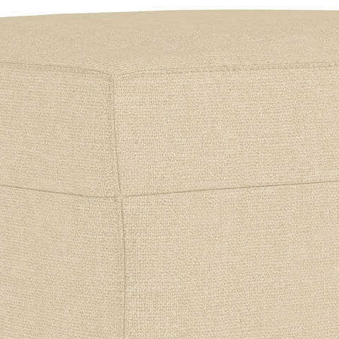 hocami - 3-Sitzer-Sofa mit Hocker Creme 180 cm Stoff - 3-sitzer-sofa-mit-hocker-creme-180-cm-stoff-5 - 