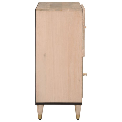 Beistellschrank 80x33x75 cm Massivholz Mango