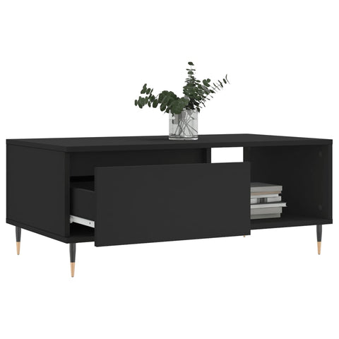 vidaXL Couchtisch Schwarz 90x50x36,5 cm Holzwerkstoff