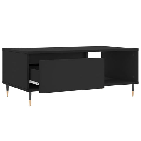 vidaXL Couchtisch Schwarz 90x50x36,5 cm Holzwerkstoff