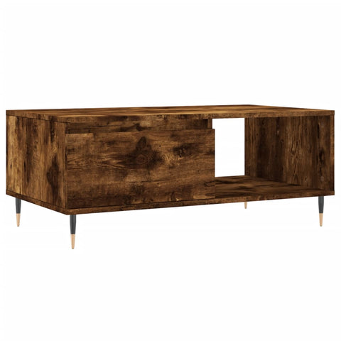 vidaXL Couchtisch Räuchereiche 90x50x36,5 cm Holzwerkstoff