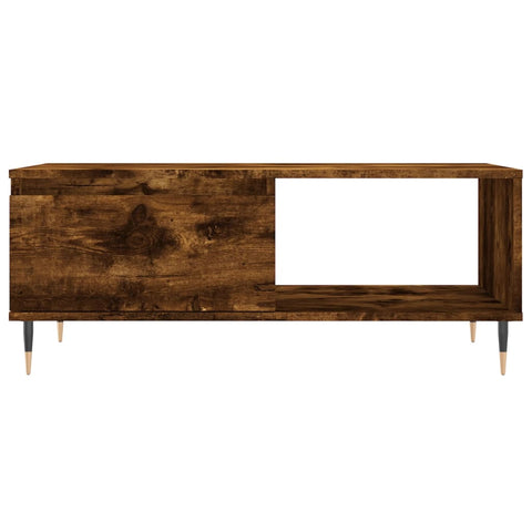 vidaXL Couchtisch Räuchereiche 90x50x36,5 cm Holzwerkstoff