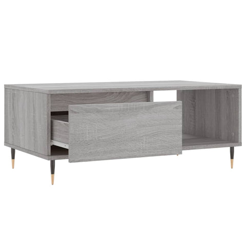 vidaXL Couchtisch Grau Sonoma 90x50x36,5 cm Holzwerkstoff