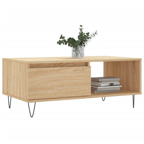 vidaXL Couchtisch Sonoma-Eiche 90x50x36,5 cm Holzwerkstoff