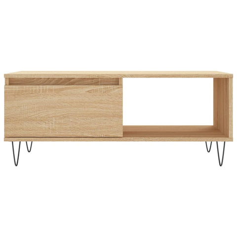 vidaXL Couchtisch Sonoma-Eiche 90x50x36,5 cm Holzwerkstoff