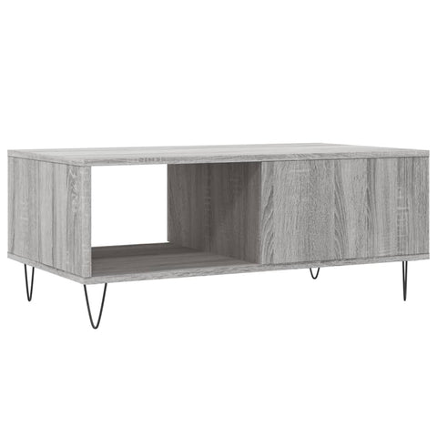 vidaXL Couchtisch Grau Sonoma 90x50x36,5 cm Holzwerkstoff