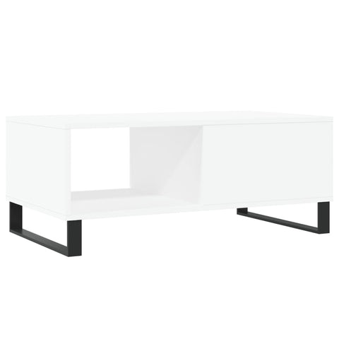 vidaXL Couchtisch Weiß 90x50x36,5 cm Holzwerkstoff