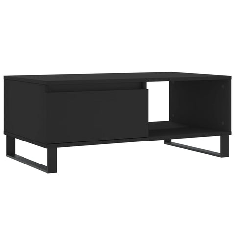 vidaXL Couchtisch Schwarz 90x50x36,5 cm Holzwerkstoff