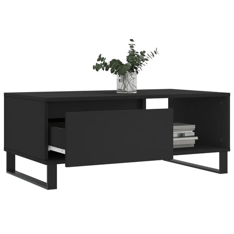 vidaXL Couchtisch Schwarz 90x50x36,5 cm Holzwerkstoff