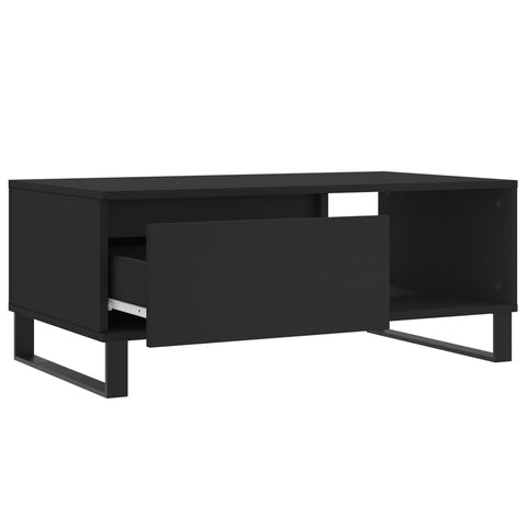 vidaXL Couchtisch Schwarz 90x50x36,5 cm Holzwerkstoff