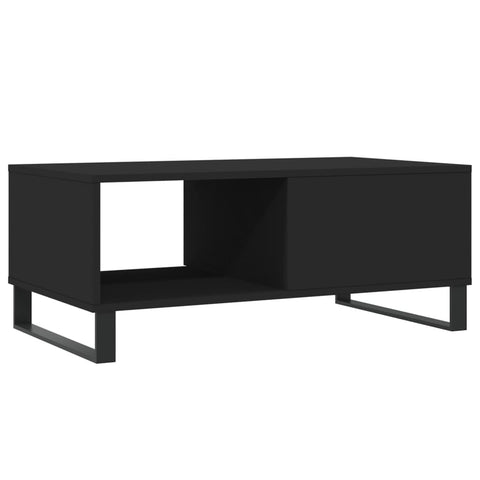 vidaXL Couchtisch Schwarz 90x50x36,5 cm Holzwerkstoff