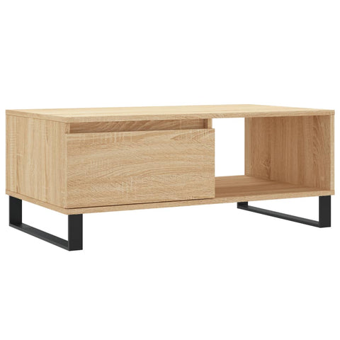 vidaXL Couchtisch Sonoma-Eiche 90x50x36,5 cm Holzwerkstoff