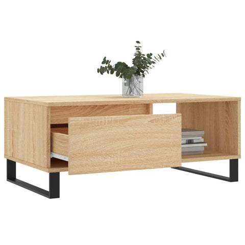 vidaXL Couchtisch Sonoma-Eiche 90x50x36,5 cm Holzwerkstoff