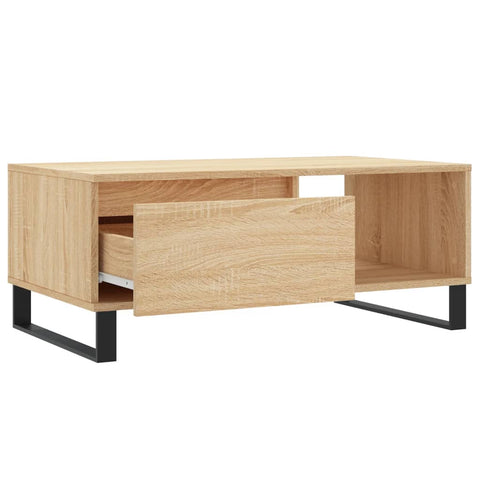 vidaXL Couchtisch Sonoma-Eiche 90x50x36,5 cm Holzwerkstoff