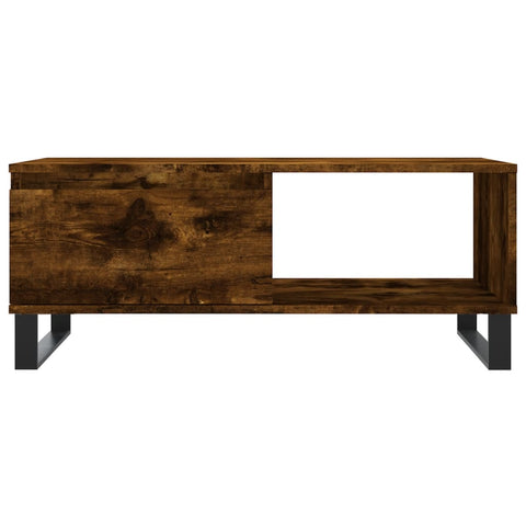 vidaXL Couchtisch Räuchereiche 90x50x36,5 cm Holzwerkstoff