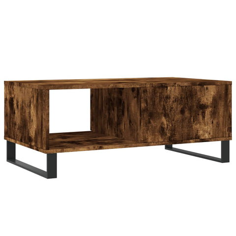 vidaXL Couchtisch Räuchereiche 90x50x36,5 cm Holzwerkstoff