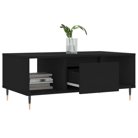 vidaXL Couchtisch Schwarz 90x50x36,5 cm Holzwerkstoff