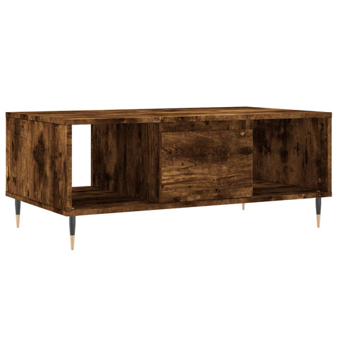 vidaXL Couchtisch Räuchereiche 90x50x36,5 cm Holzwerkstoff