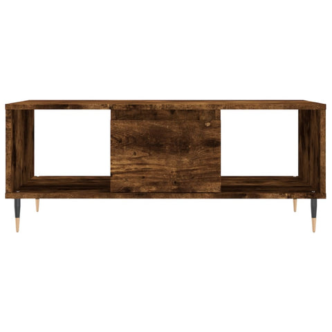 vidaXL Couchtisch Räuchereiche 90x50x36,5 cm Holzwerkstoff