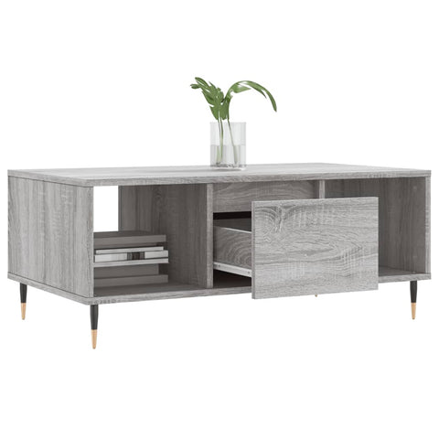 vidaXL Couchtisch Grau Sonoma 90x50x36,5 cm Holzwerkstoff