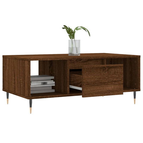 vidaXL Couchtisch Braun Eichen-Optik 90x50x36,5 cm Holzwerkstoff