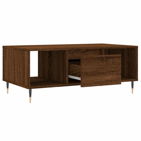 vidaXL Couchtisch Braun Eichen-Optik 90x50x36,5 cm Holzwerkstoff