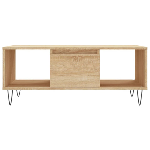 vidaXL Couchtisch Sonoma-Eiche 90x50x36,5 cm Holzwerkstoff