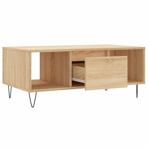 vidaXL Couchtisch Sonoma-Eiche 90x50x36,5 cm Holzwerkstoff