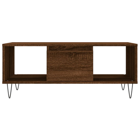 vidaXL Couchtisch Braun Eichen-Optik 90x50x36,5 cm Holzwerkstoff