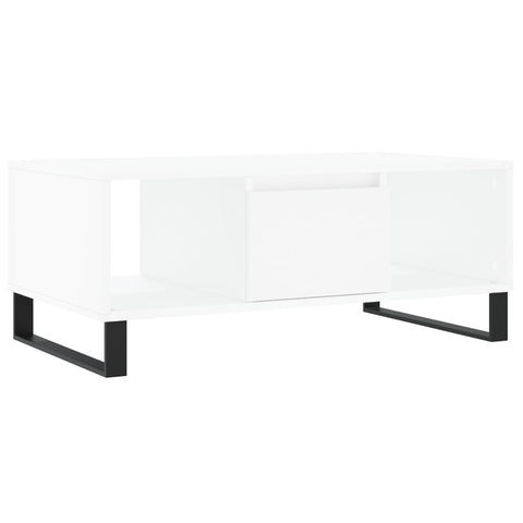 vidaXL Couchtisch Weiß 90x50x36,5 cm Holzwerkstoff