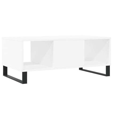 vidaXL Couchtisch Weiß 90x50x36,5 cm Holzwerkstoff