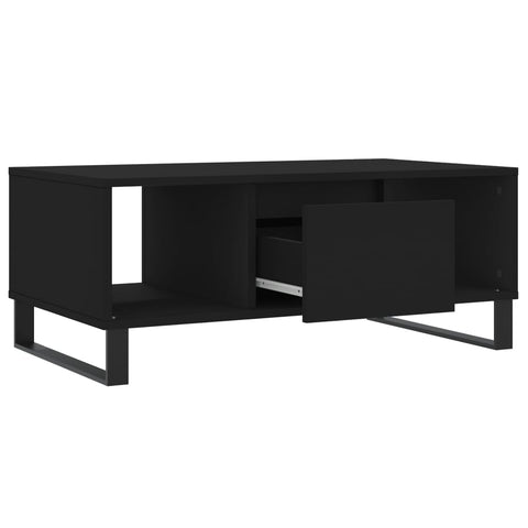 vidaXL Couchtisch Schwarz 90x50x36,5 cm Holzwerkstoff