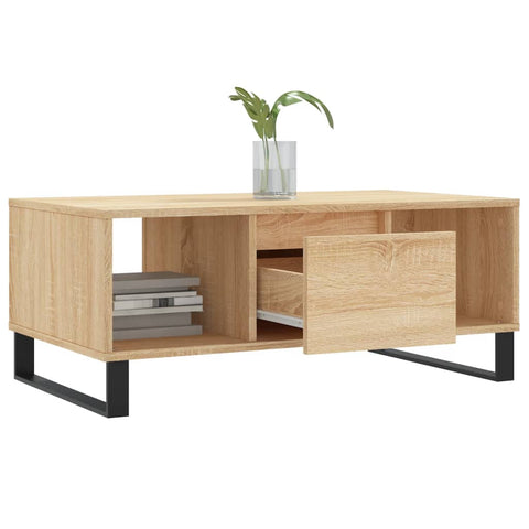 vidaXL Couchtisch Sonoma-Eiche 90x50x36,5 cm Holzwerkstoff