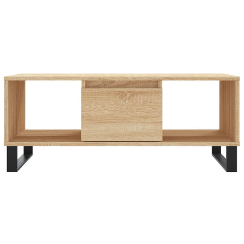 vidaXL Couchtisch Sonoma-Eiche 90x50x36,5 cm Holzwerkstoff