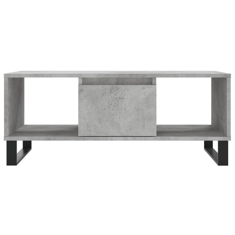 vidaXL Couchtisch Betongrau 90x50x36,5 cm Holzwerkstoff