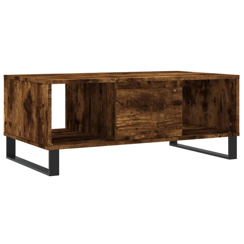 vidaXL Couchtisch Räuchereiche 90x50x36,5 cm Holzwerkstoff