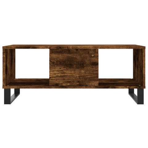 vidaXL Couchtisch Räuchereiche 90x50x36,5 cm Holzwerkstoff