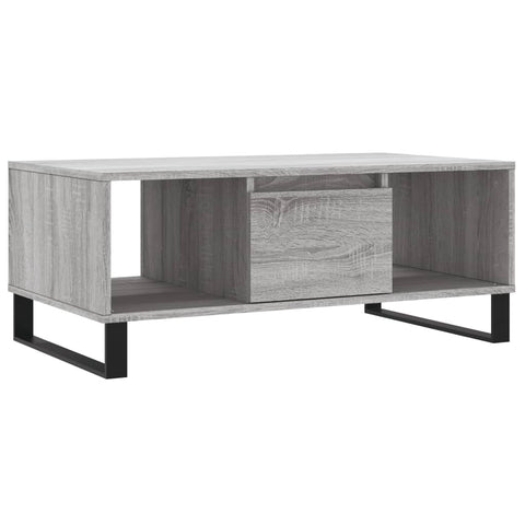 vidaXL Couchtisch Grau Sonoma 90x50x36,5 cm Holzwerkstoff