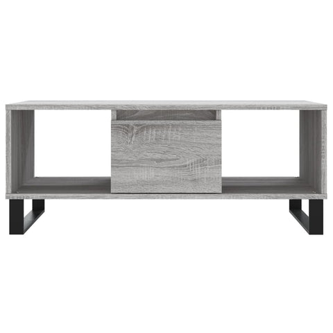 vidaXL Couchtisch Grau Sonoma 90x50x36,5 cm Holzwerkstoff