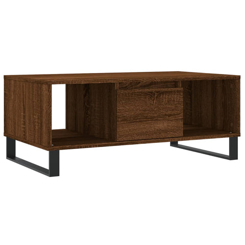 vidaXL Couchtisch Braun Eichen-Optik 90x50x36,5 cm Holzwerkstoff