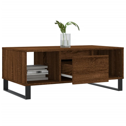 vidaXL Couchtisch Braun Eichen-Optik 90x50x36,5 cm Holzwerkstoff