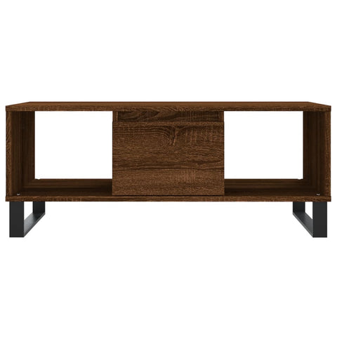 vidaXL Couchtisch Braun Eichen-Optik 90x50x36,5 cm Holzwerkstoff