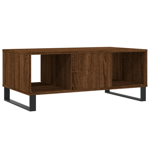 vidaXL Couchtisch Braun Eichen-Optik 90x50x36,5 cm Holzwerkstoff